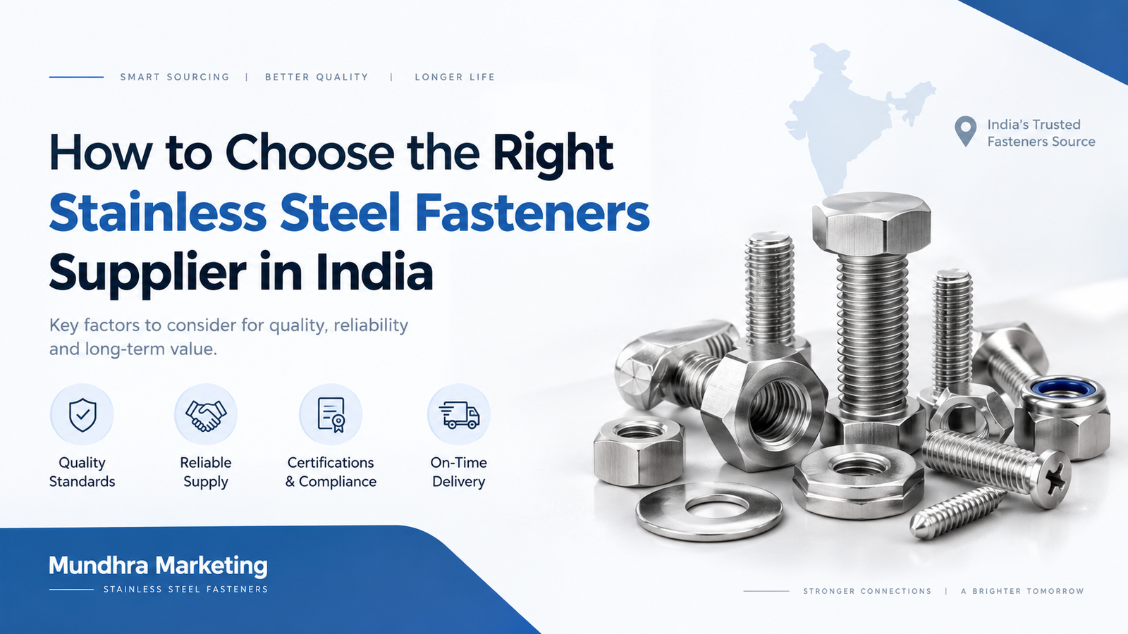 How to Choose the Right Stainless Steel Fasteners Supplier in India